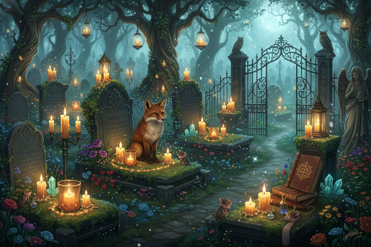 Add some amber glass candles